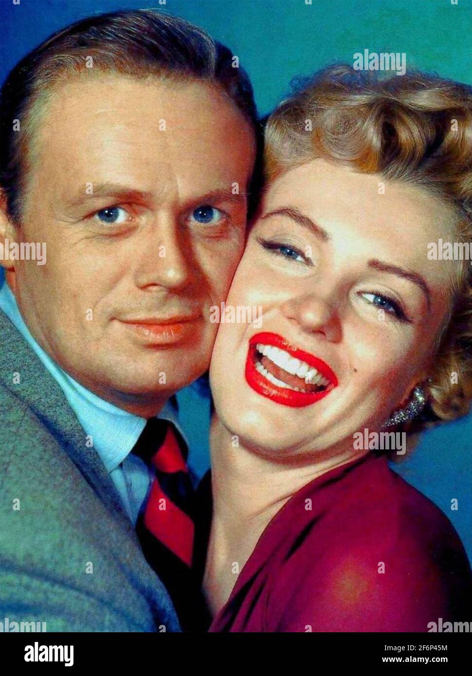 NON DISTURBARTI PER BATTERE 1952 20th Century Fox film con Marilyn Monroe e Richard Widmark Foto Stock