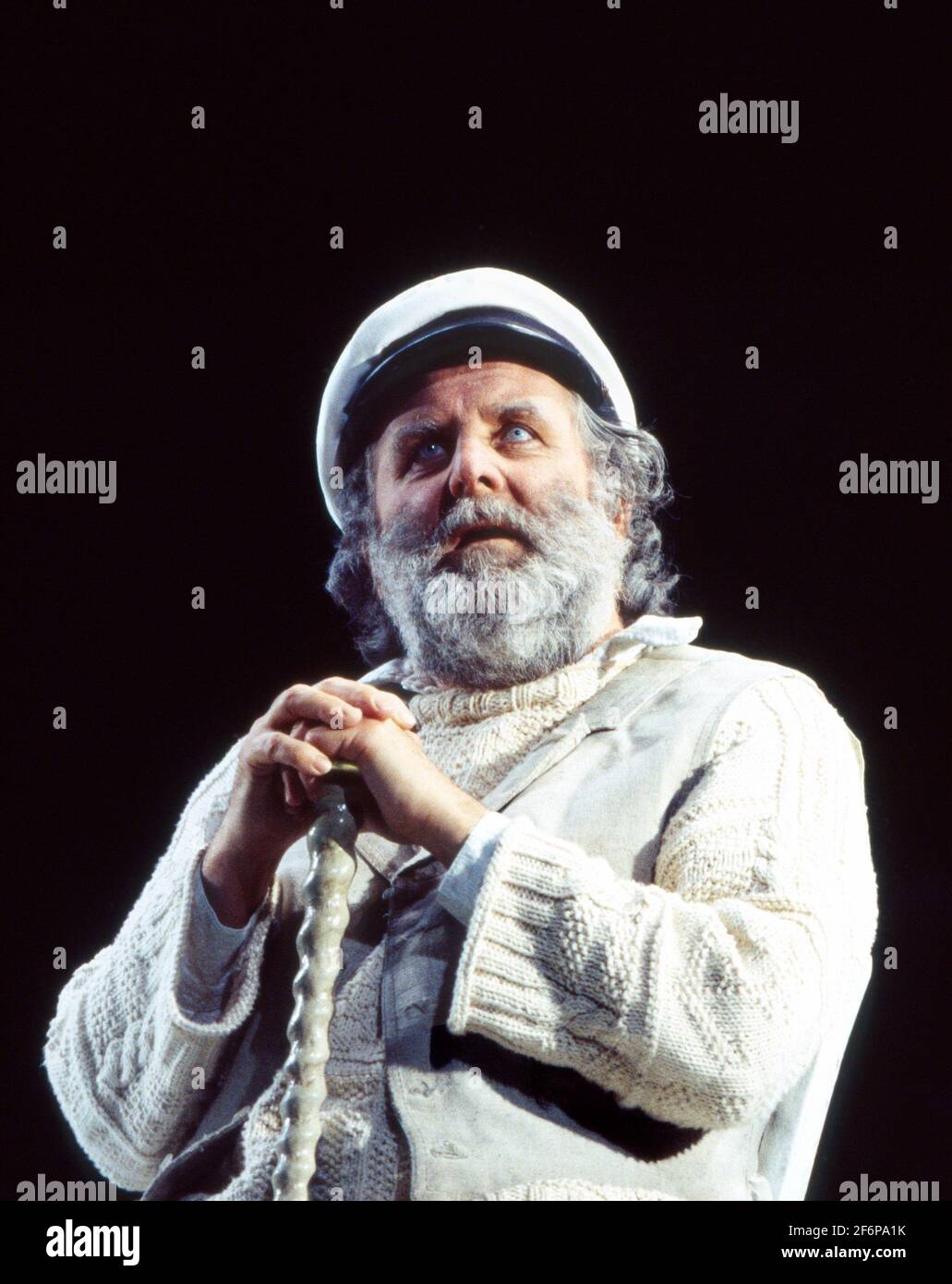 Anthony o'Donnell (Captain Cat) in UNDER MILK WOOD di Dylan Thomas all'Olivier Theatre, National Theatre (NT), Londra SE1 13/04/1995 musica: Dominic Muldowney design: William Dudley illuminazione: Rick Fisher regista: Roger Michell Foto Stock