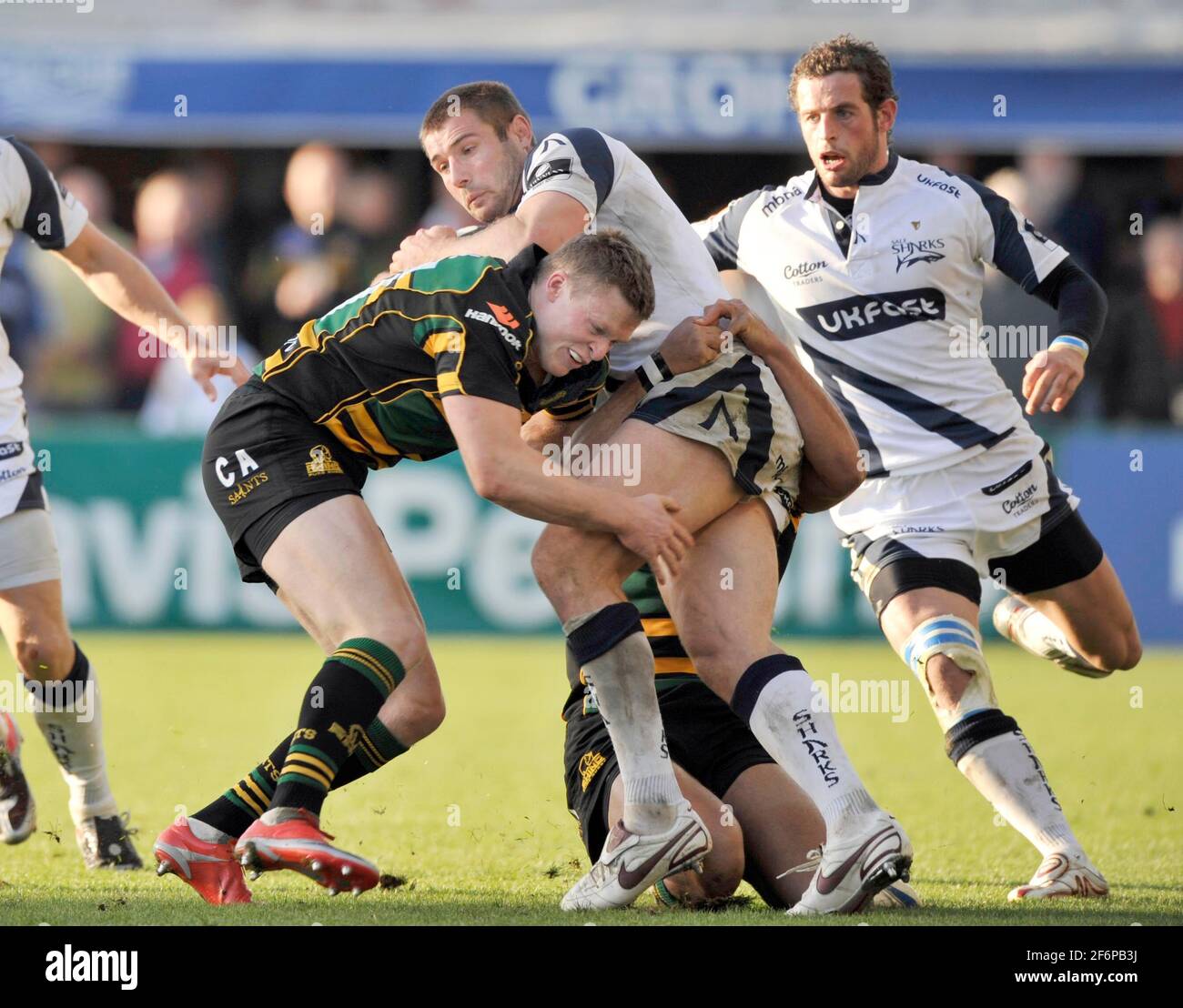 NORTHAMPTON V VENDITA 24/10/09. BEN COHEN E CHRIS MAYOR. IMMAGINE DAVID ASHDOWN Foto Stock