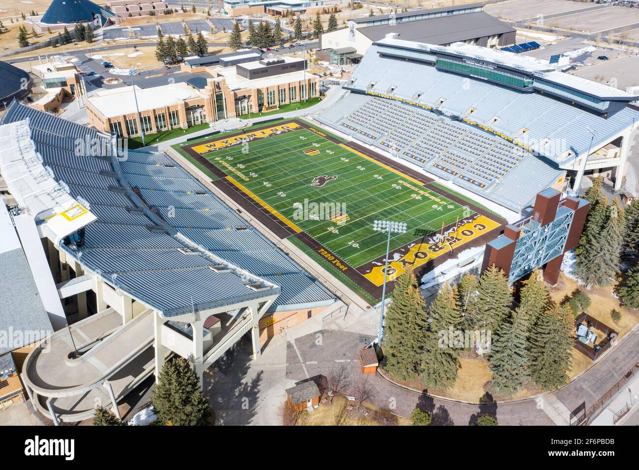 War Memorial Stadium, University of Wyoming, Laramie, Wyoming, USA Foto Stock