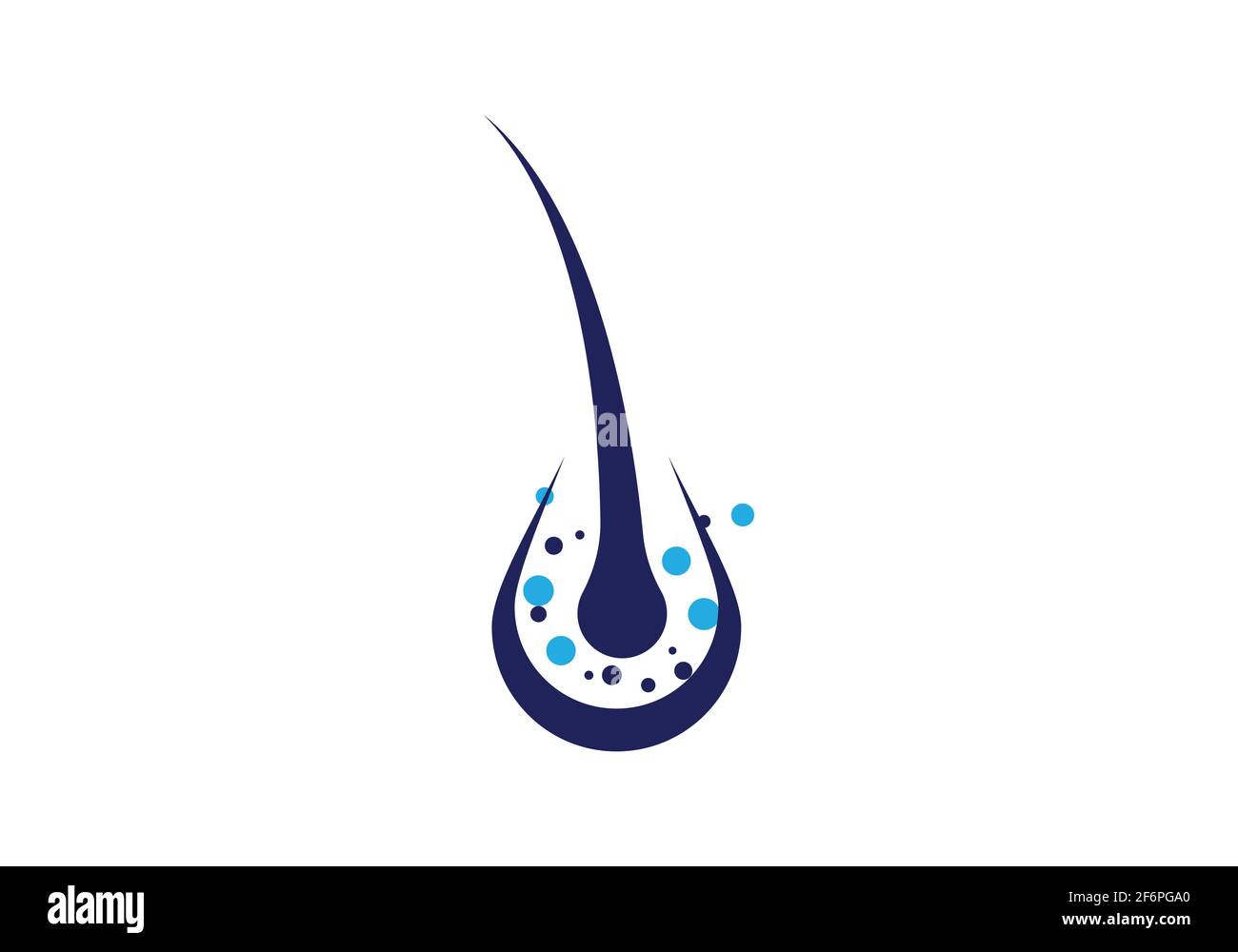 Modello di illustrazione con icone vettoriali per i trattamenti dei capelli Illustrazione Vettoriale