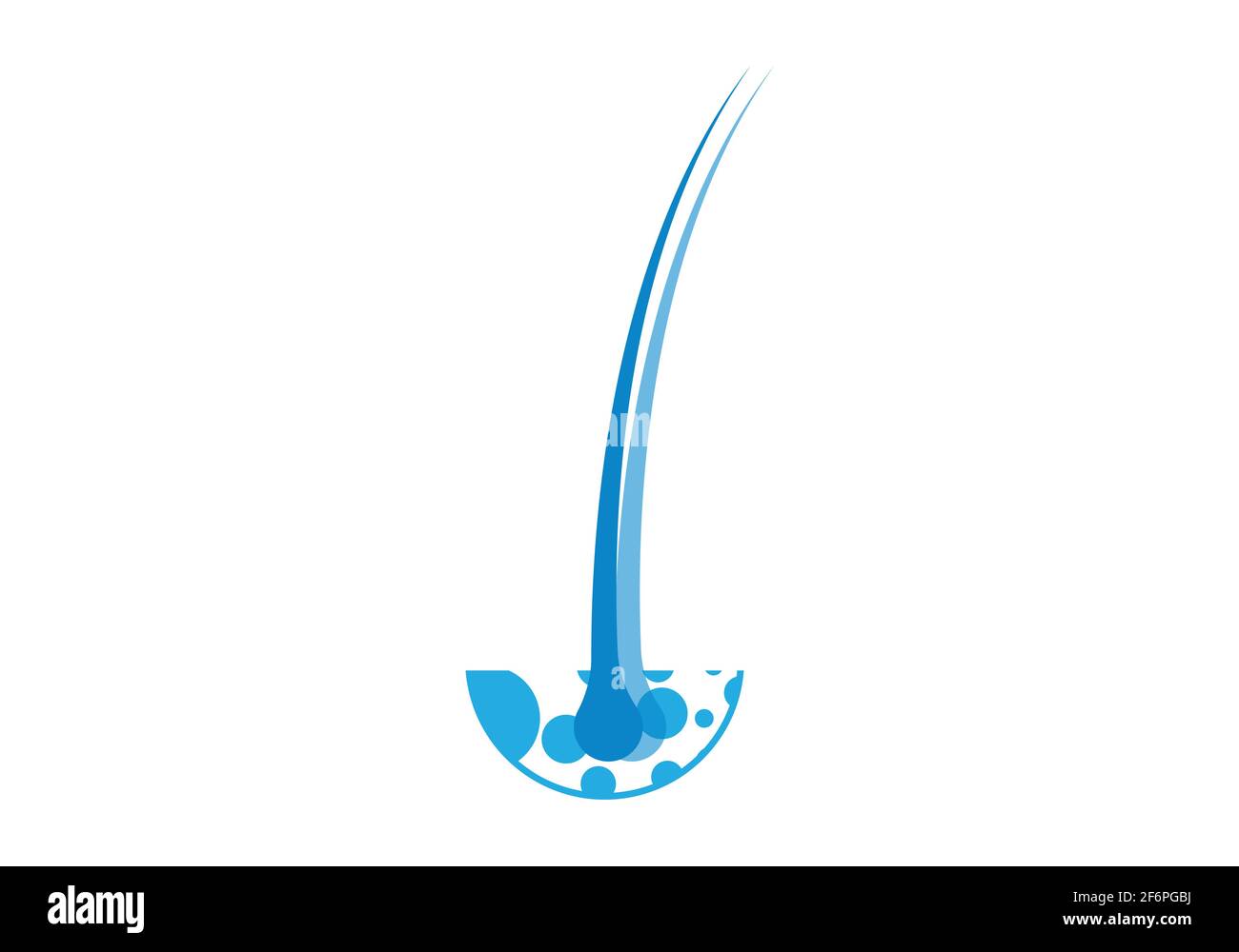 Modello di illustrazione con icone vettoriali per i trattamenti dei capelli Illustrazione Vettoriale