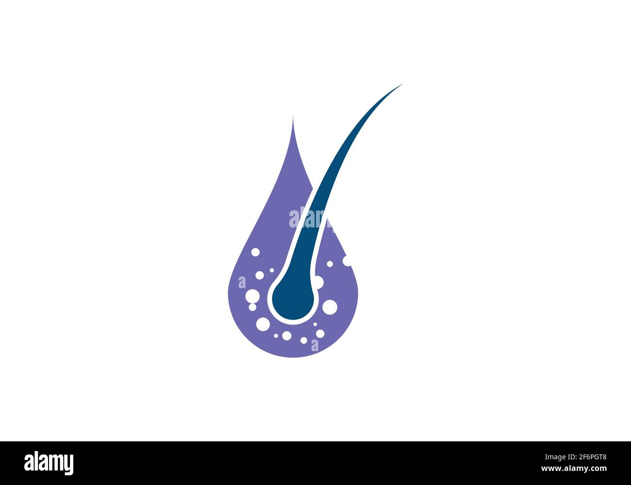 Modello di illustrazione con icone vettoriali per i trattamenti dei capelli Illustrazione Vettoriale