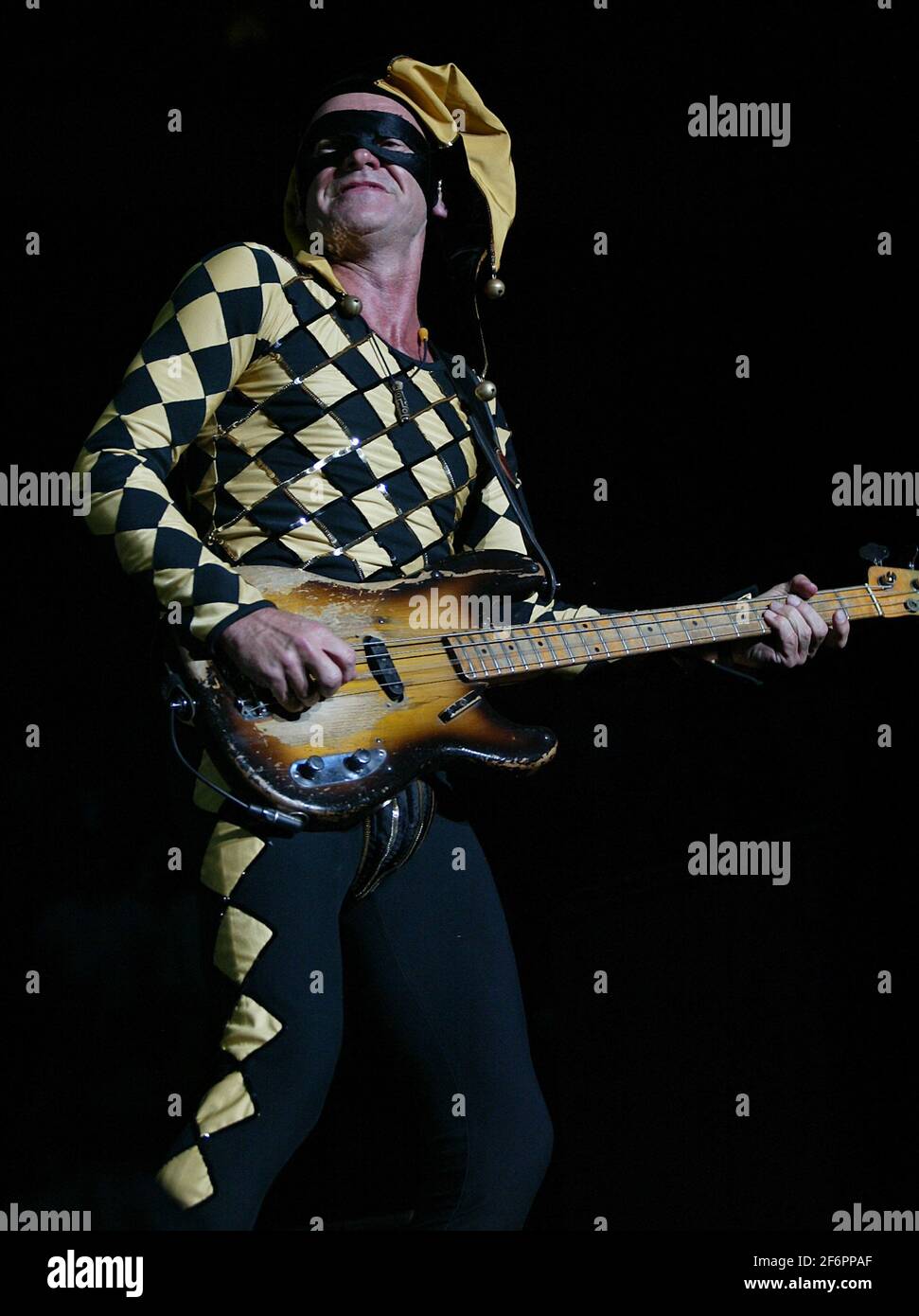 Sting e la polizia si esibiscono in concerto al Madison Square Garden di New York il 31 ottobre 2007. (Foto di Laura Cavanaugh/Sipa USA) Foto Stock