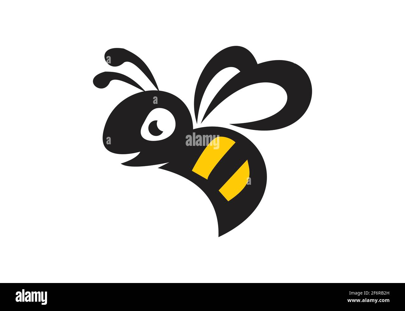Bee Concepts logo disegno vettoriale. Icona di ape di miele modello astratto grafico Illustrazione Vettoriale