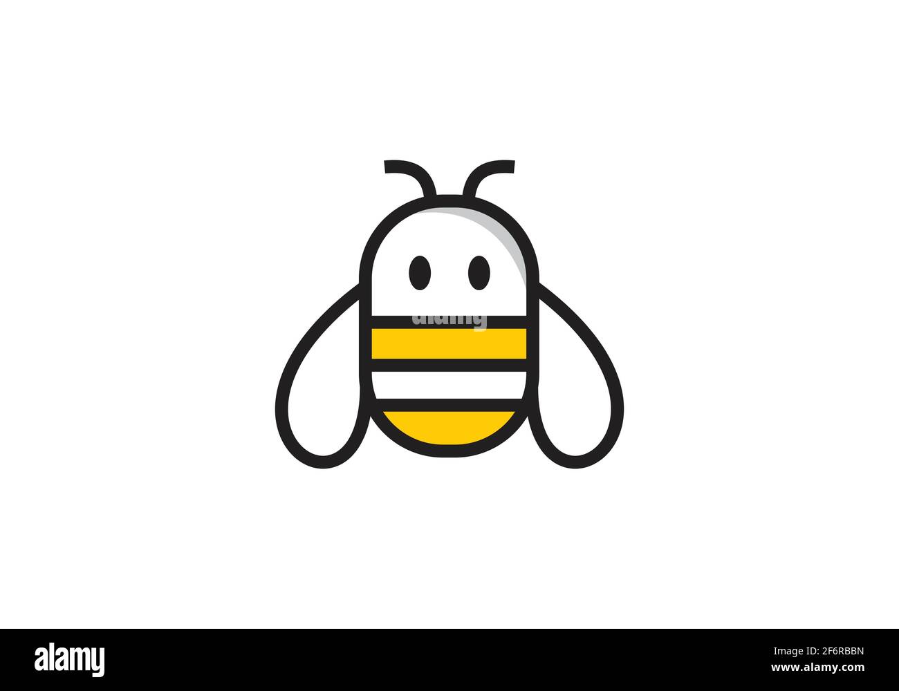Bee Concepts logo disegno vettoriale. Icona di ape di miele modello astratto grafico Illustrazione Vettoriale