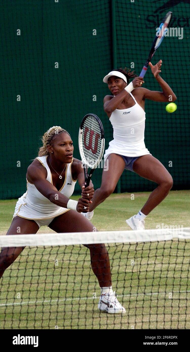 LE SORELLE WIMBLEDON WILLIAMS RAFFIGURANO DAVID ASHDOWN Foto Stock