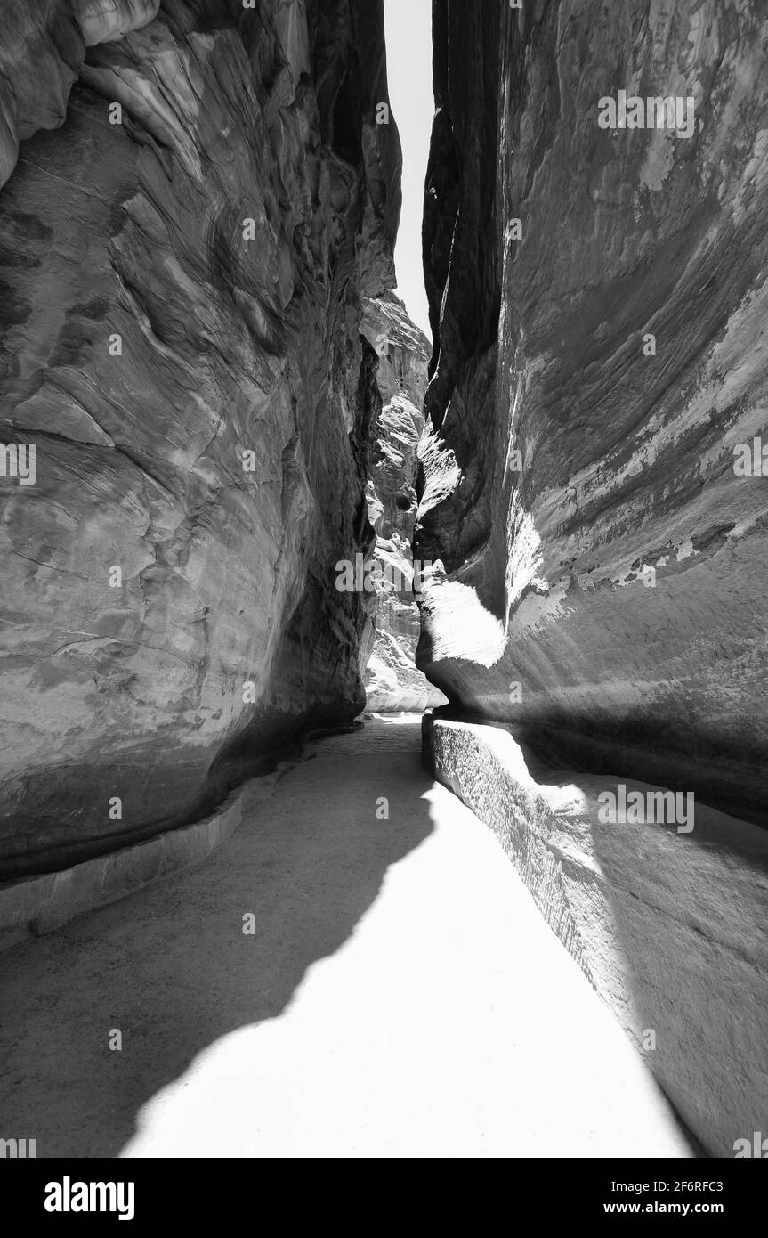 Scene di Petra, giordania Foto Stock