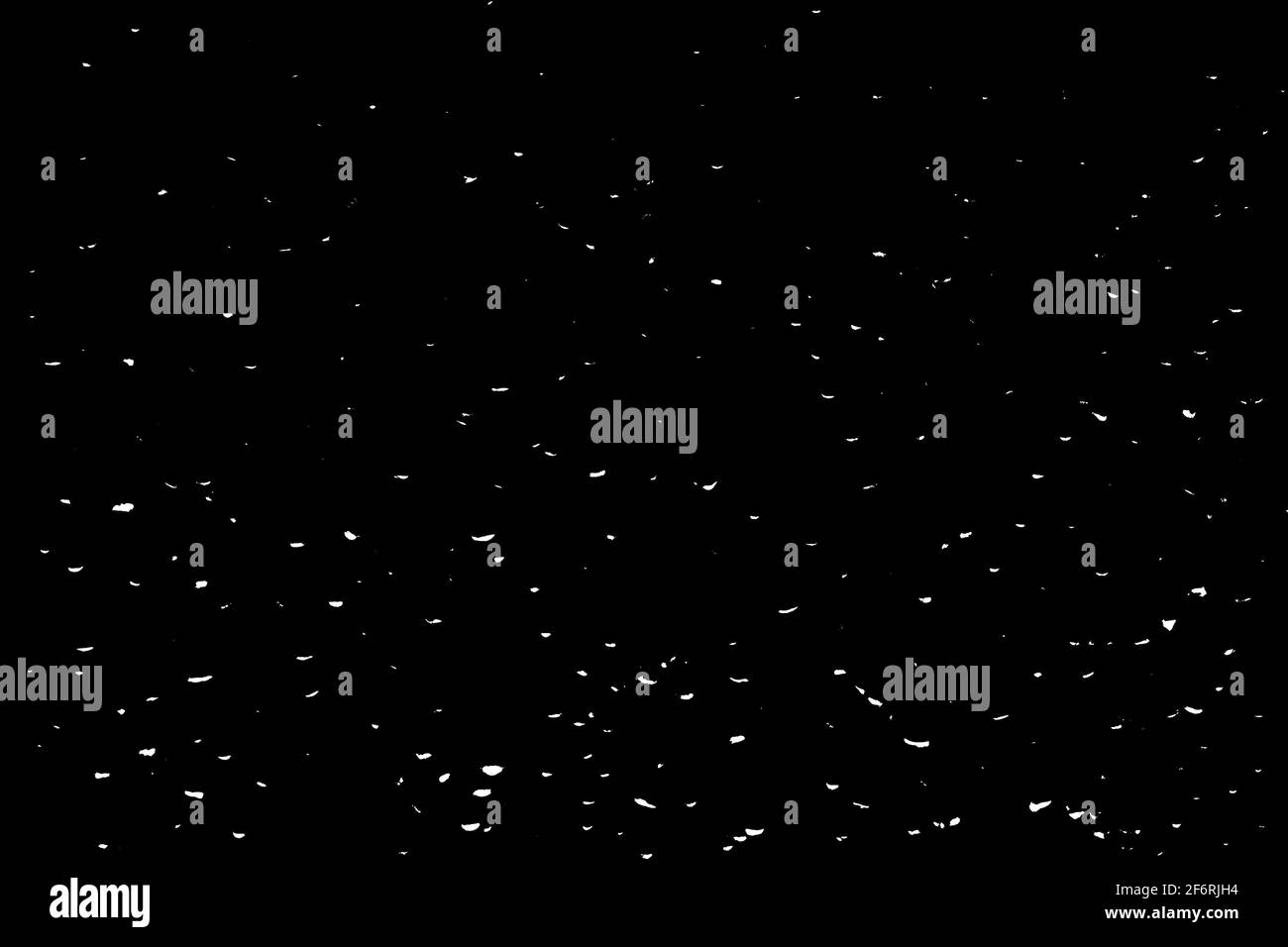 La neve fiocchi di texture su uno sfondo nero o l'universo, cielo stellato notte, galassia. Foto Stock