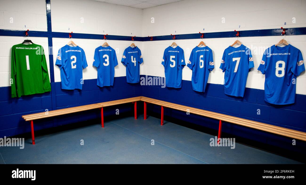 Campi da calcio scozzesi Foto Stock