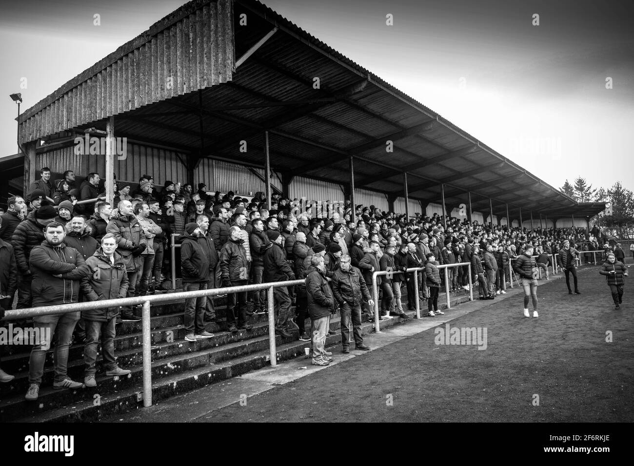 Campi da calcio scozzesi Foto Stock