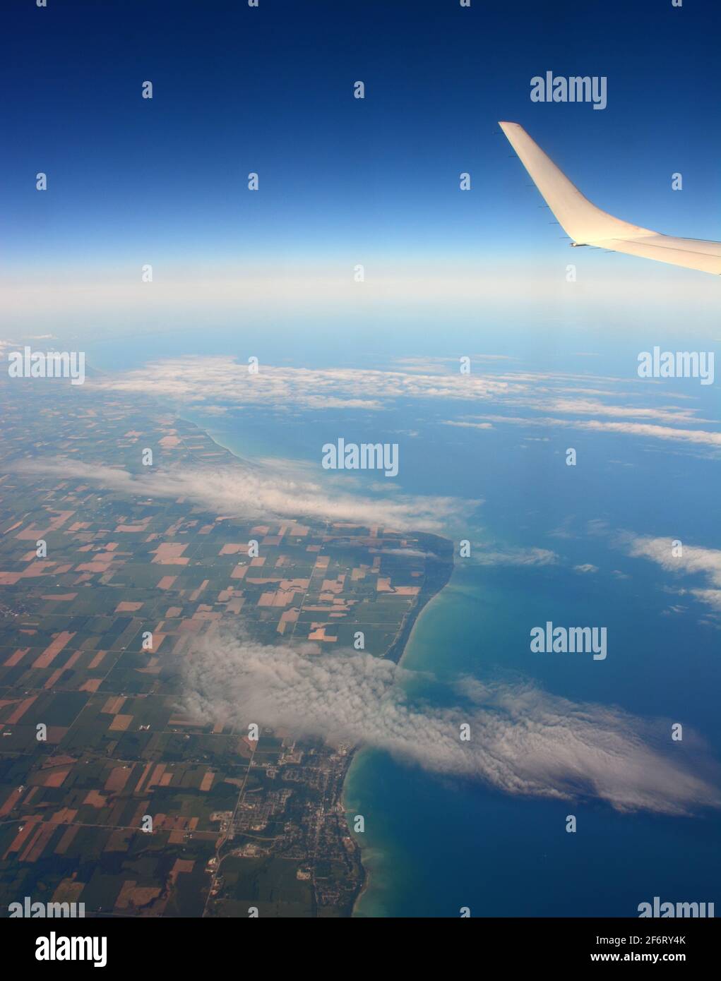 Point Clark Lake Huron, vista aerea Foto Stock