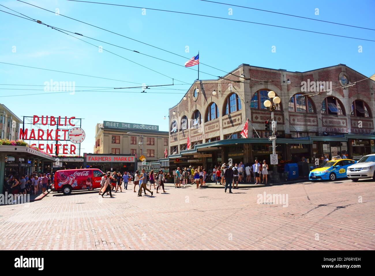 Centro mercato pubblico - Seattle, Washington Foto Stock