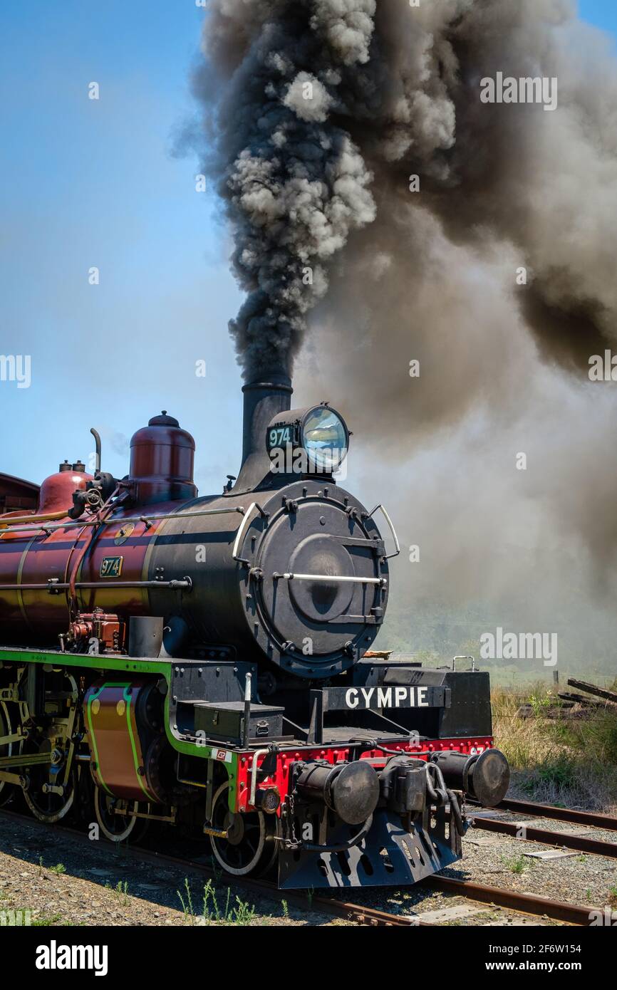 La stazione di Mary Valley Rattler-Amamoor Foto Stock