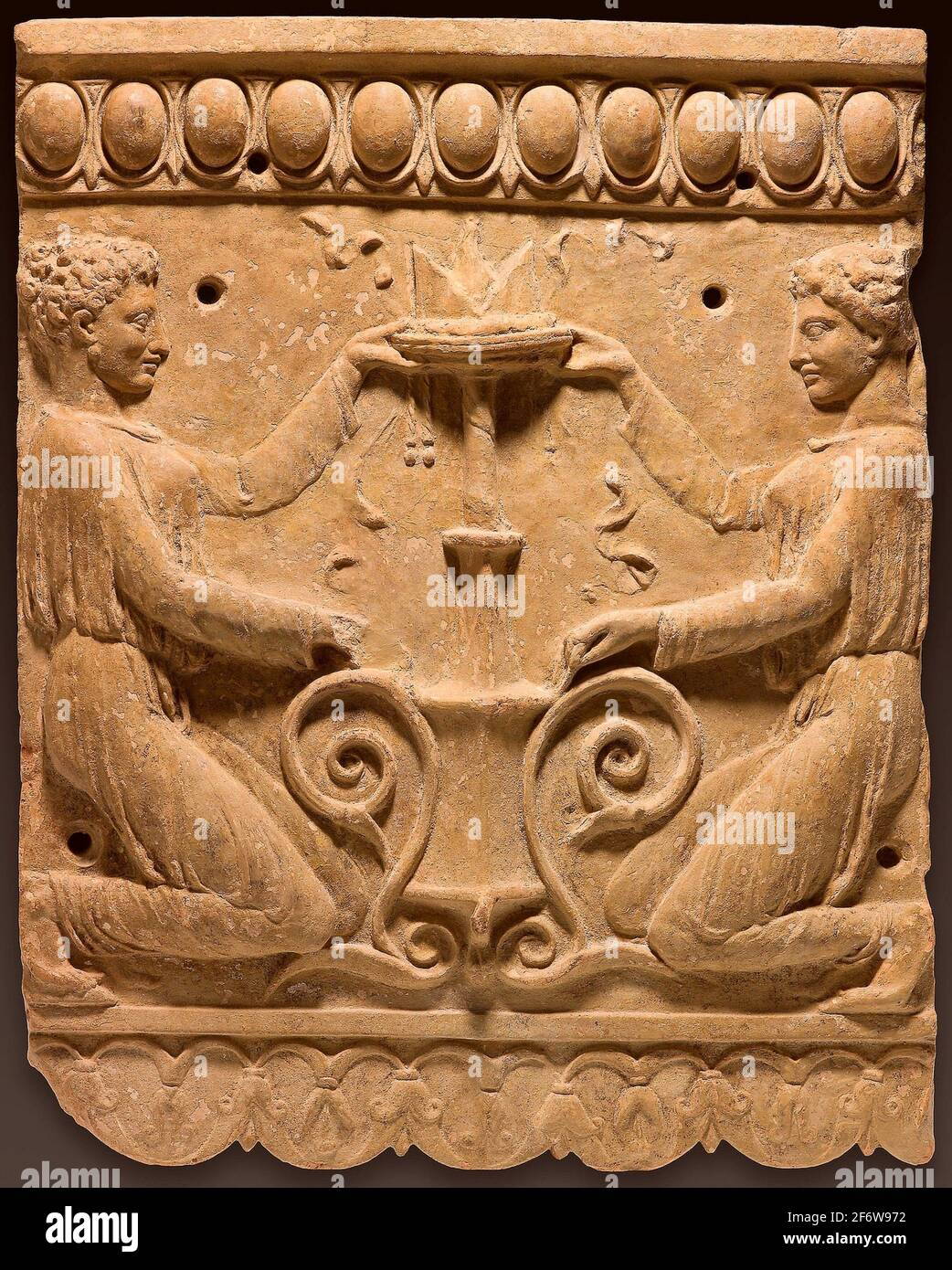 Antico romano. Lapide in rilievo - inizio i secolo d.C. - romana. Terracotta.  1 D.C. 50 D.C. Roma Foto stock - Alamy
