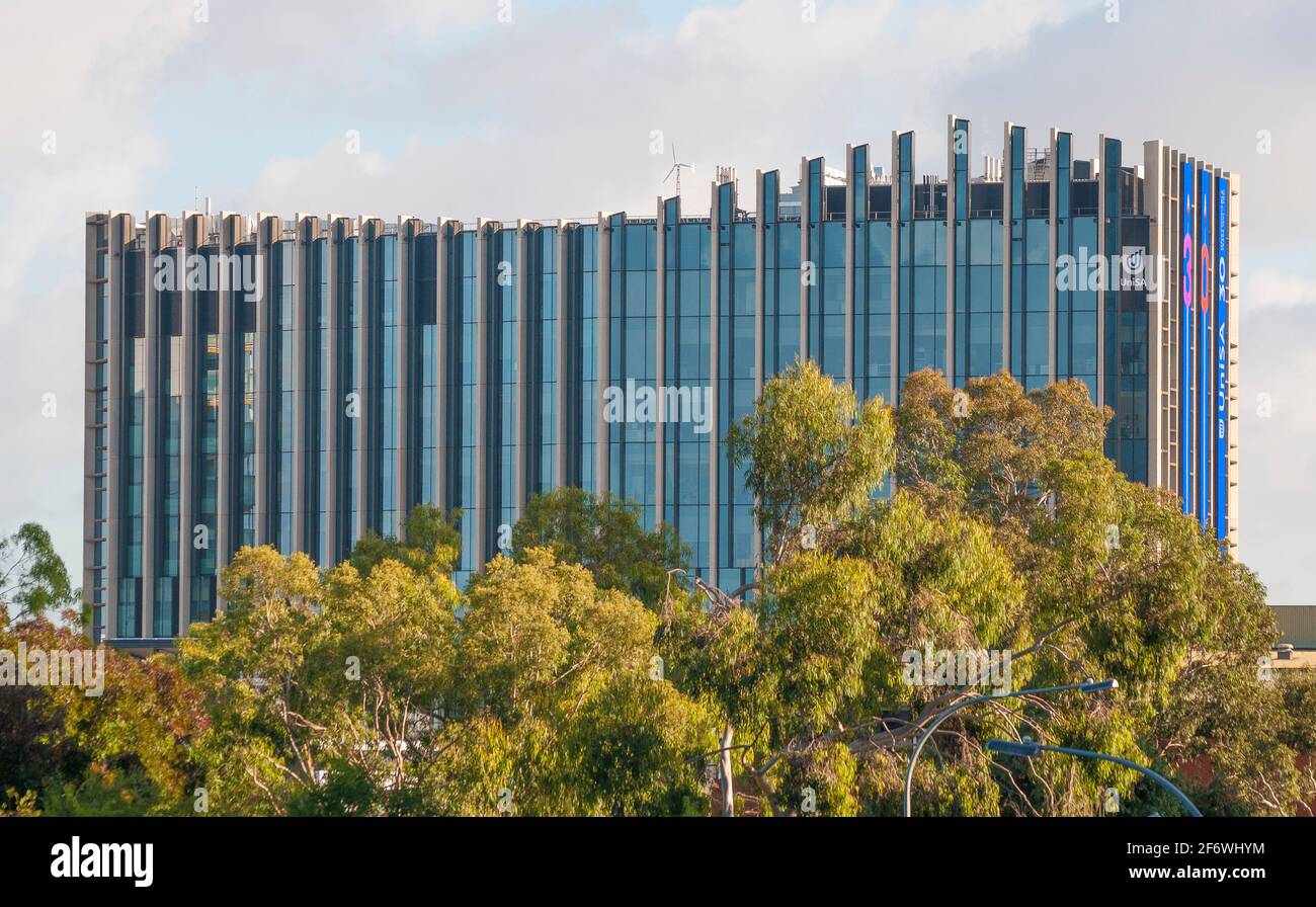 Bradley Building, campus City West, University of South Australia, Adelaide, South Australia Foto Stock