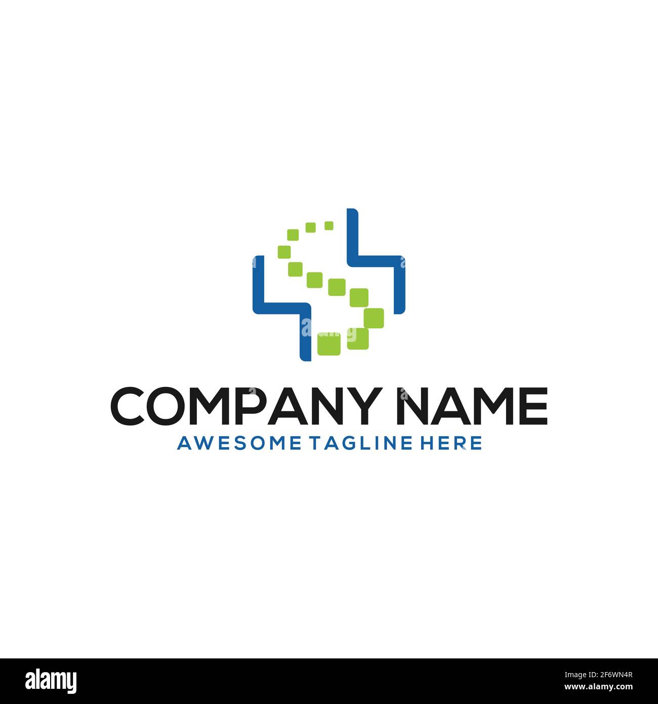 logo del simbolo della salute. logo del vettore medico. simbolo a croce, farmacia, logo della medicina. vector eps 10 Illustrazione Vettoriale