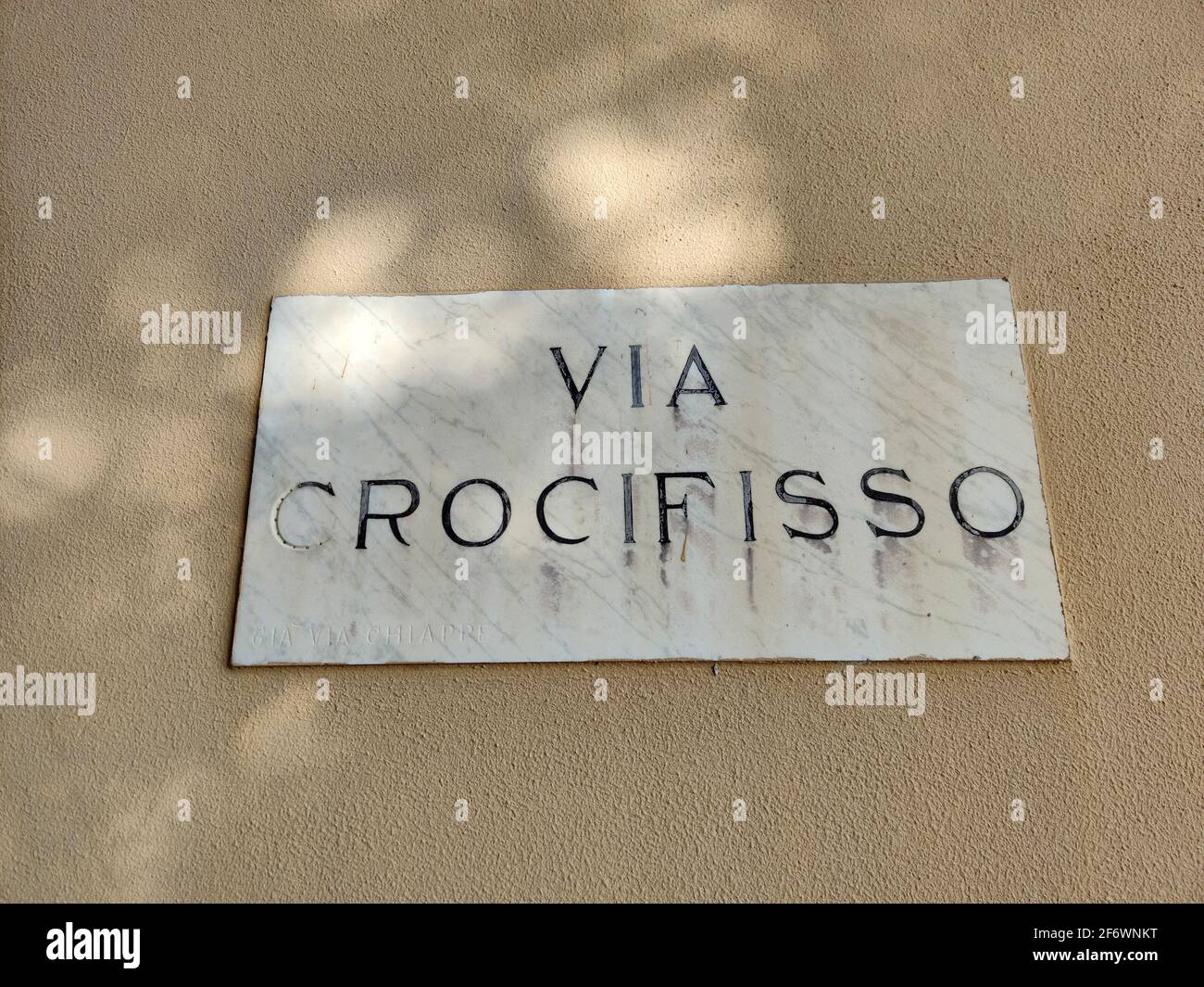 Crocifisso in Sant Ilario Genova Italia Foto Stock