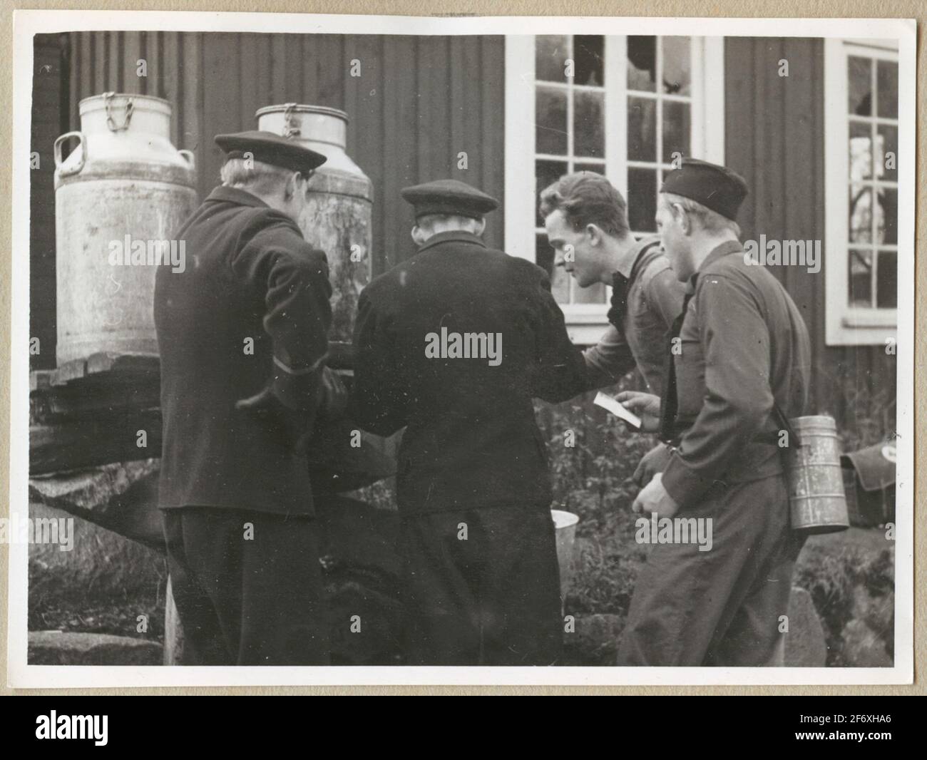 In previsione del latte.. Foto Stock