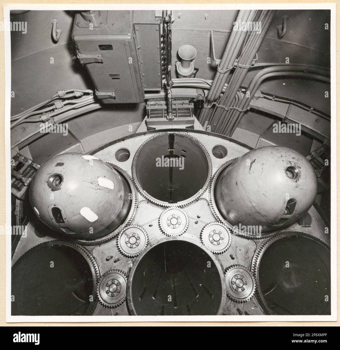 Il siluro room.The roof e torp.mag.seen for on .. Kockums AB (nome raffigurato), squalo (nome raffigurato) Foto Stock