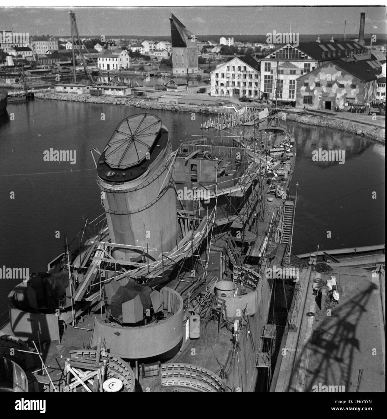 V 1307. Göta leone Cruiser Göta leone in conversione Foto Stock