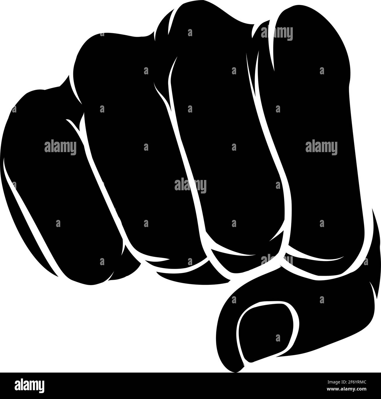Articolazione anteriore con punzonatura manuale attivata Illustrazione Vettoriale