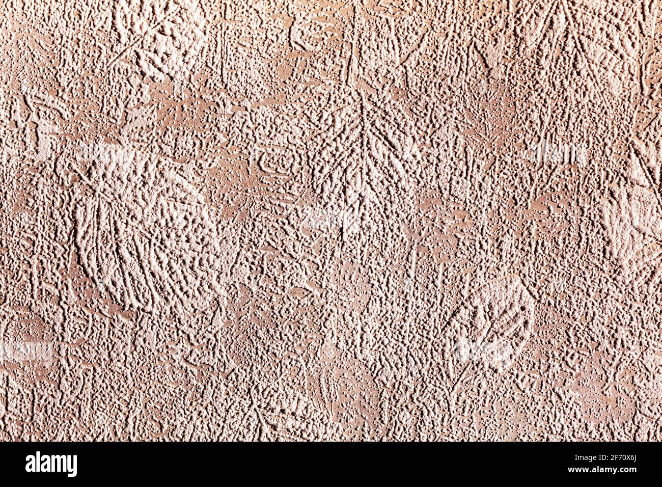Carta da parati pesante . Texture goffrata, superficie interna della parete Foto Stock