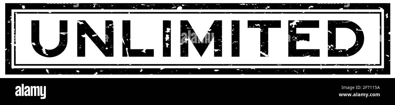 Grunge nero senza parole quadrato sigillo in gomma stampata su bianco sfondo Illustrazione Vettoriale