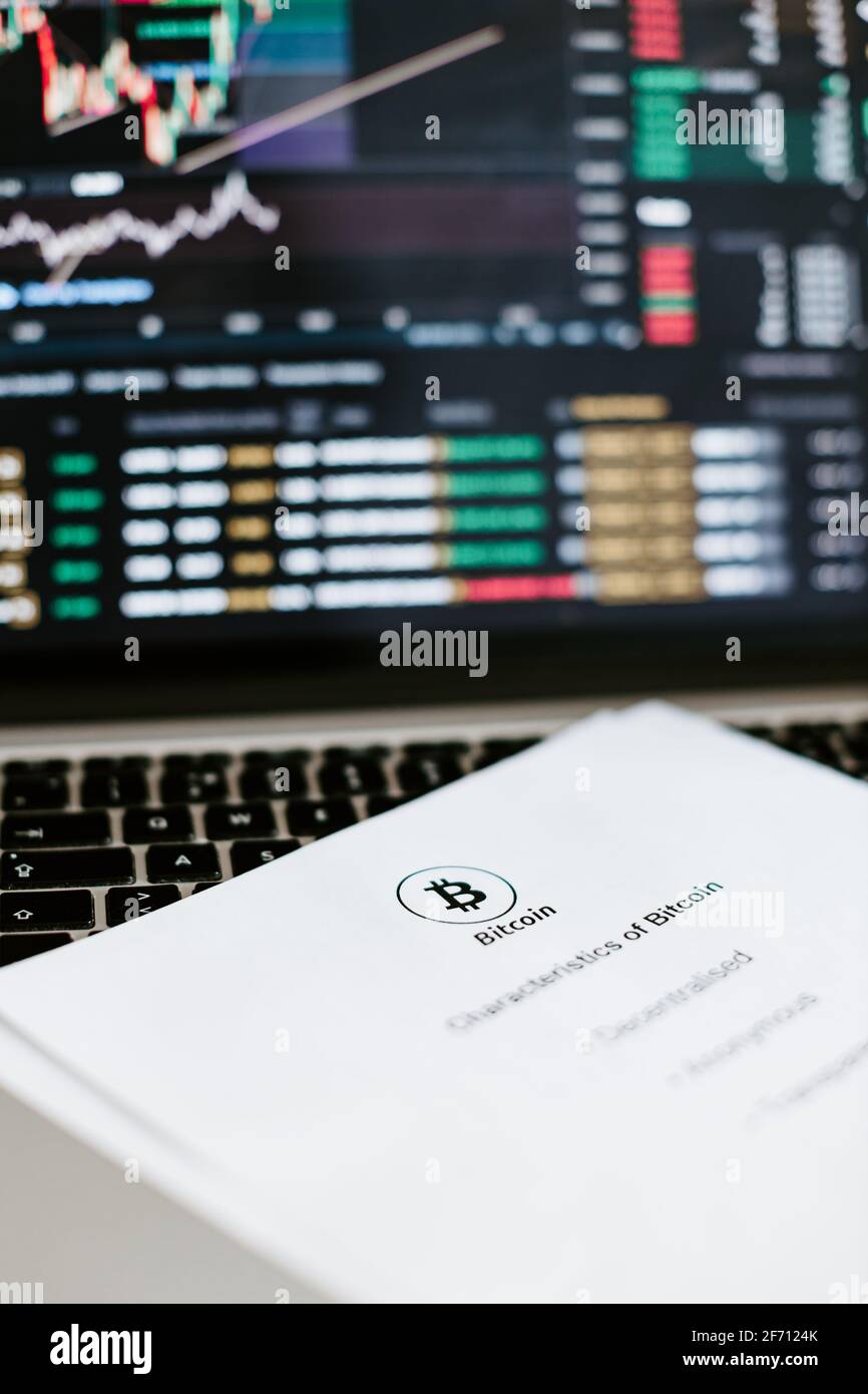 bitcoin crypto valuta investendo vantaggi elenco Foto Stock