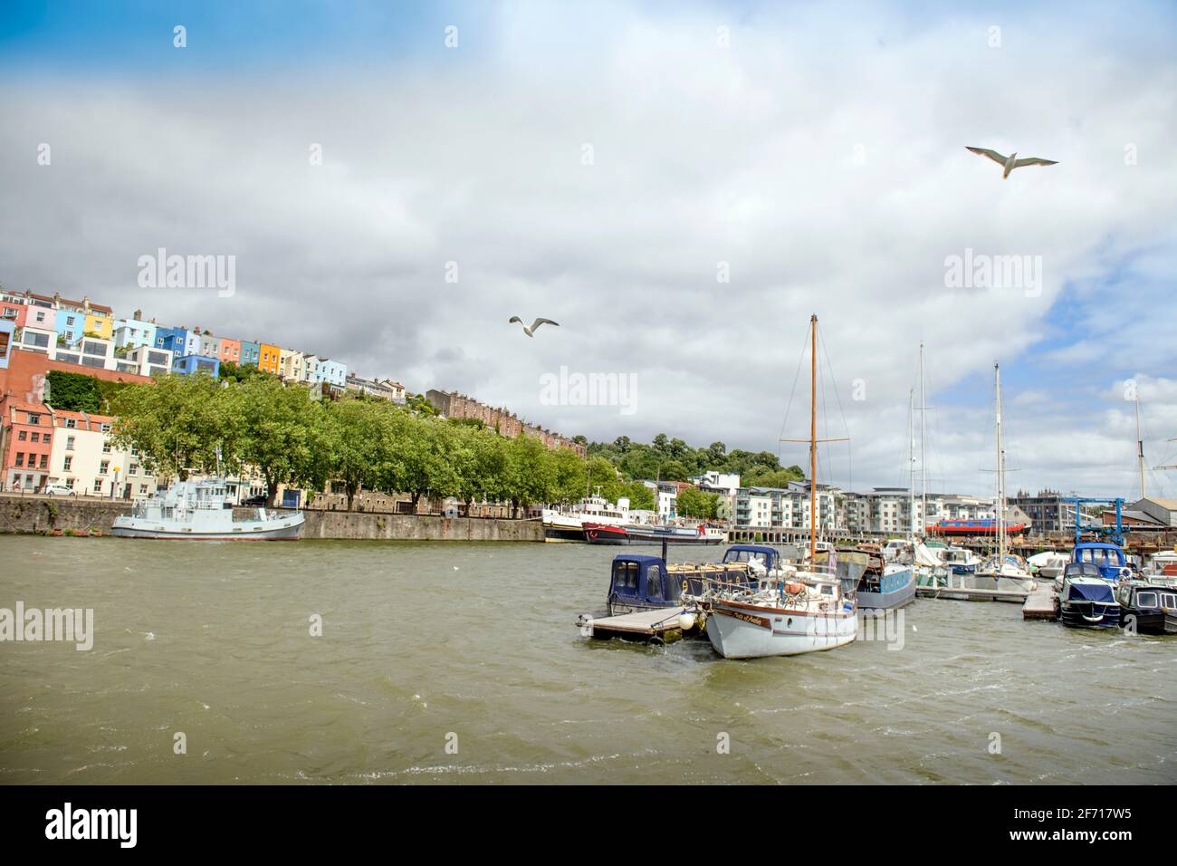 The Marina a Bristol, Regno Unito Foto Stock