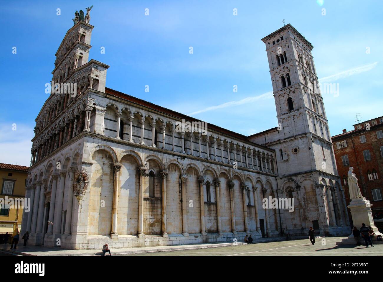 San Michele in Foro Lucca in Toscana Foto Stock
