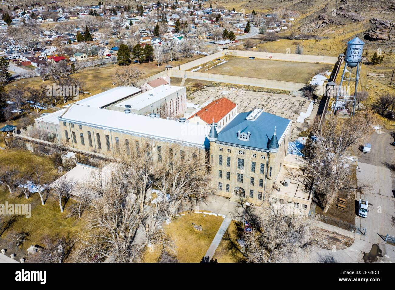 Wyoming Frontier Prison Museum, penitenziario dello stato del wyoming, Rawlins, Wyoming, USA Foto Stock