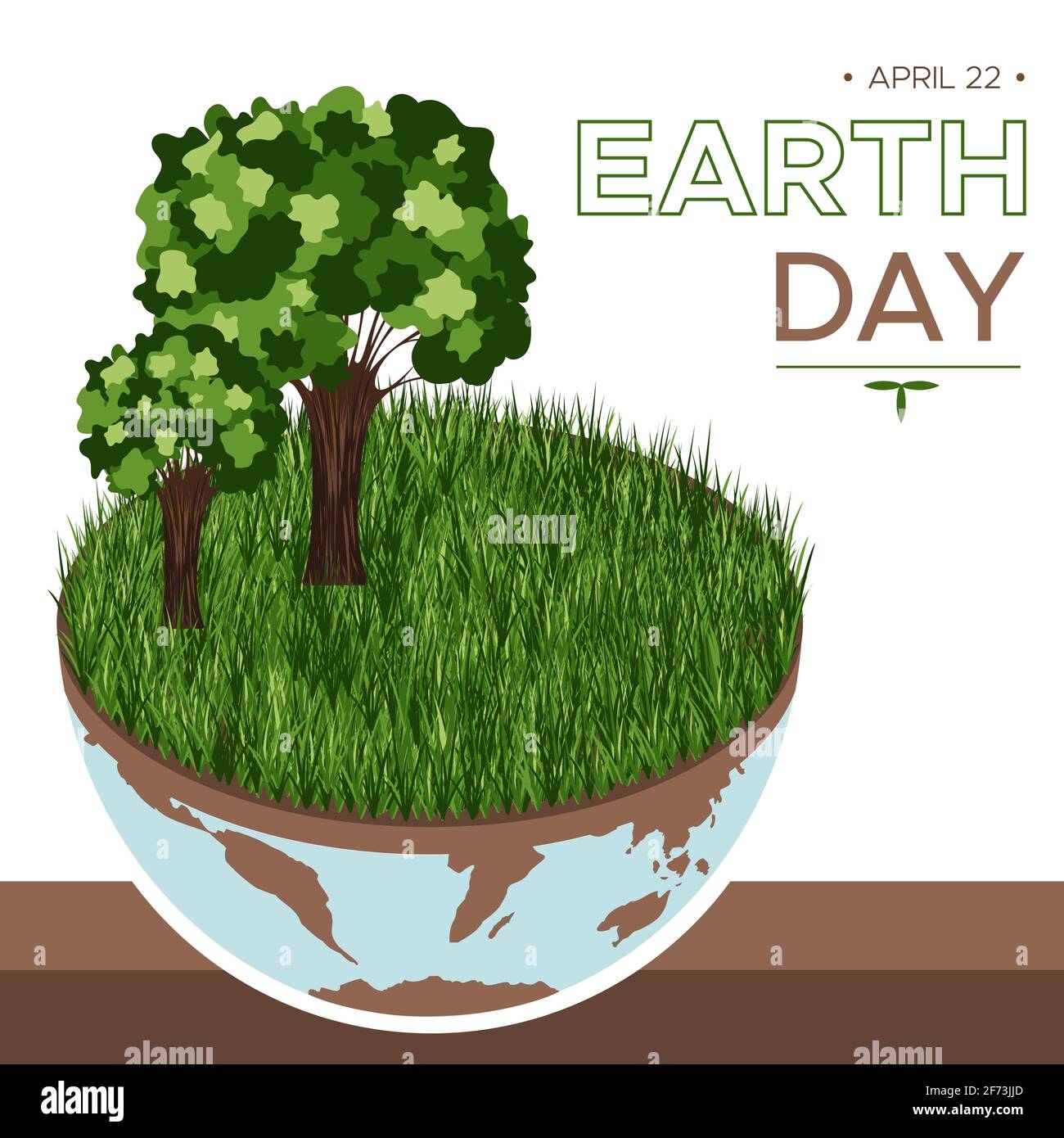 Happy Earth day - vettore isometrico eco illustrazione di un concetto ambientale per salvare il mondo. Visione concettuale sul tema del salvare il pianeta. S Illustrazione Vettoriale