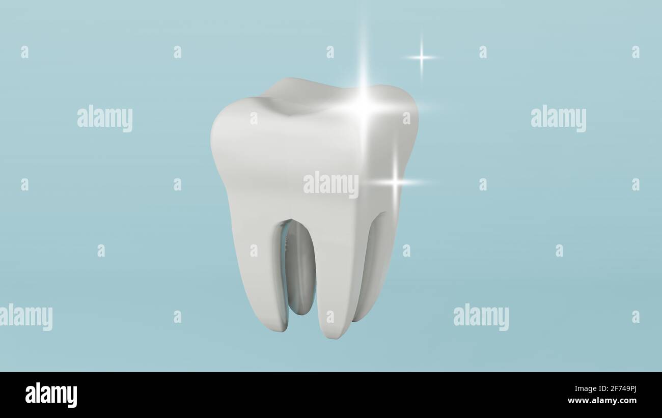 Modello dentale del dente premolare, rendering 3d Foto Stock