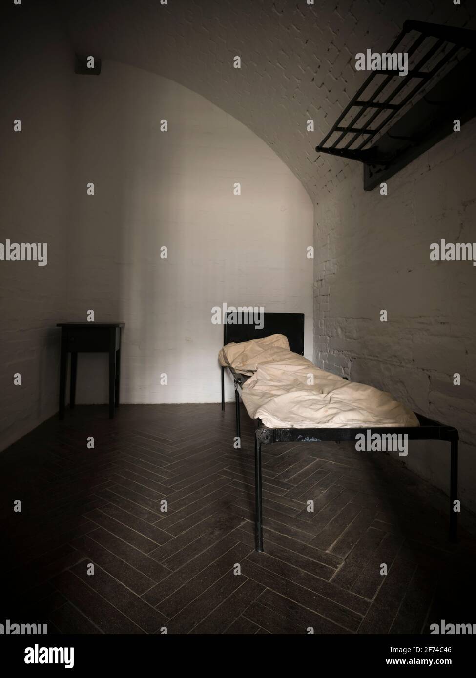 Cella di blocco militare, Cittadella di Halifax (Fort George), Halifax, Nuova Scozia, Canada Foto Stock