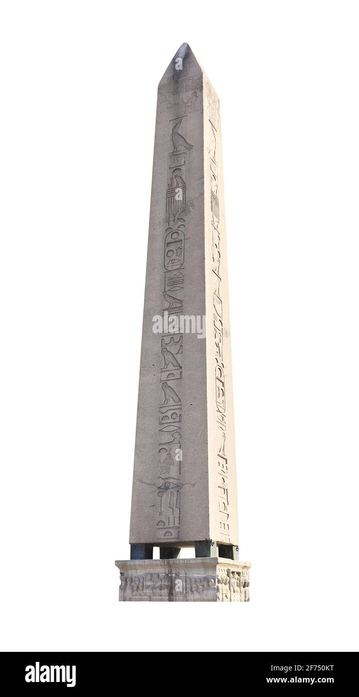 Antico obelisco egiziano di Teodosio (Dikilitas) o obelisco egiziano del faraone Thutmose III, Ippodromo, situato in Piazza Sultanahmet, Istanbu Foto Stock