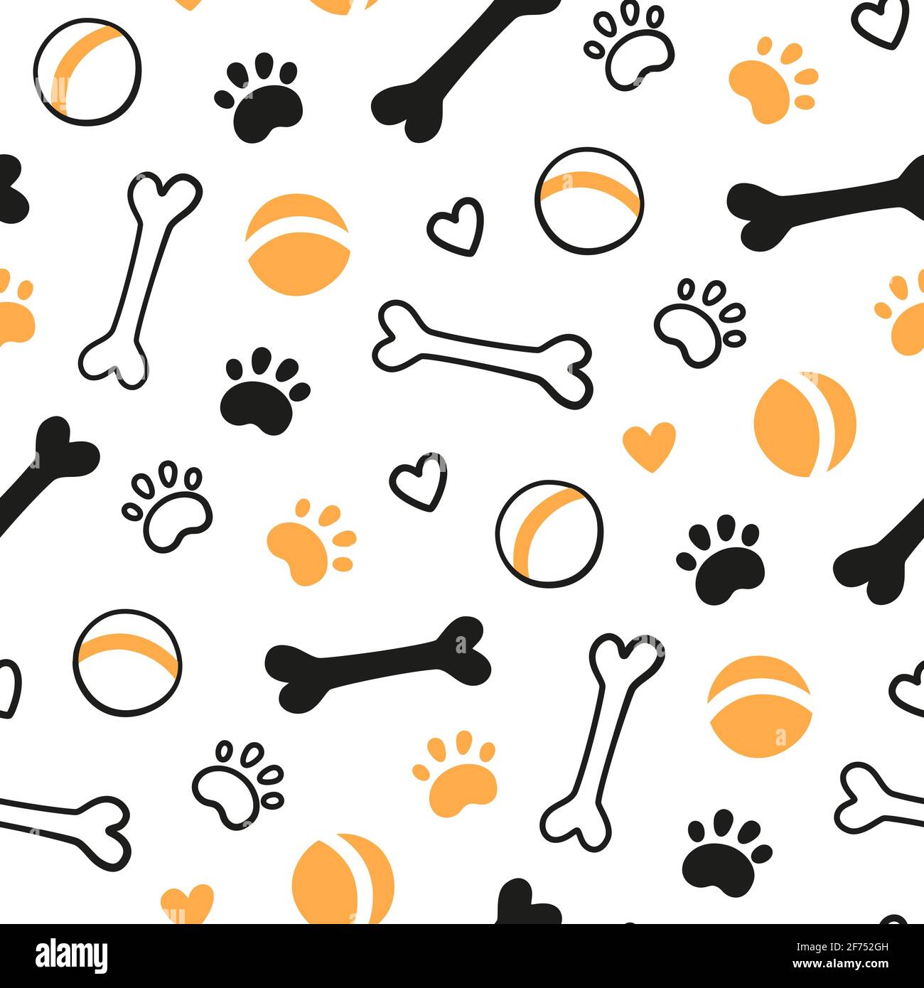 Modello senza giunture con teste di cani di razze diverse. Corgi, Beagle, Chihuahua, Terrier, Pomeranian Illustrazione Vettoriale