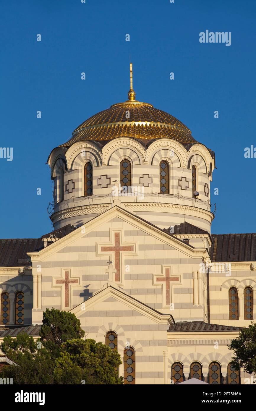 Ucraina, Crimea, Sebastopoli, Khersoness, St Vladimir's Cathedral Foto Stock