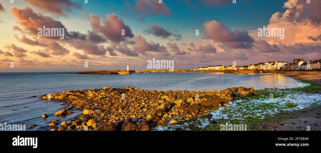 Serata estiva a Donaghadee, County Down, Irlanda del Nord Foto Stock