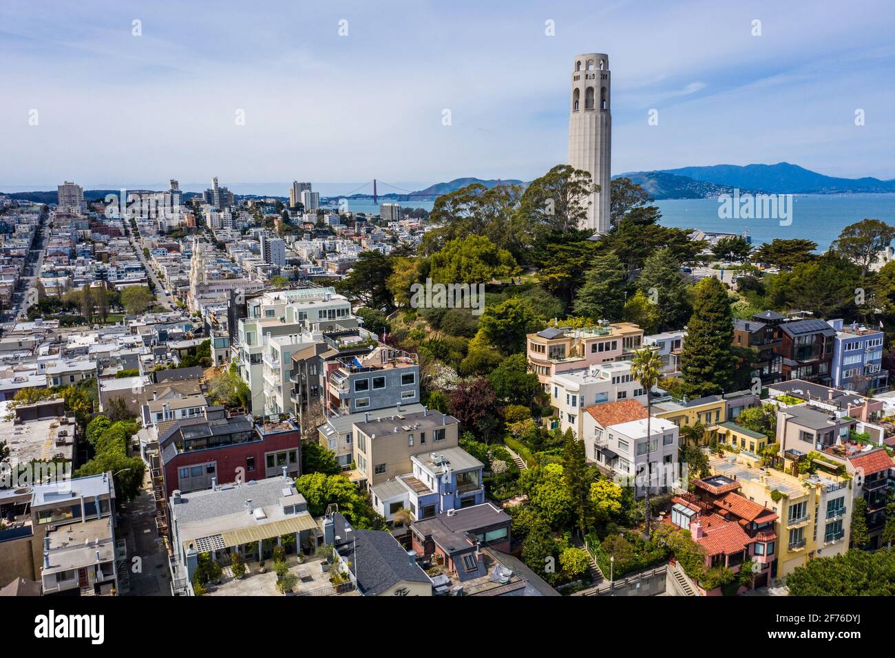 Coit Tower, San Francisco, California, Stati Uniti d'America Foto Stock