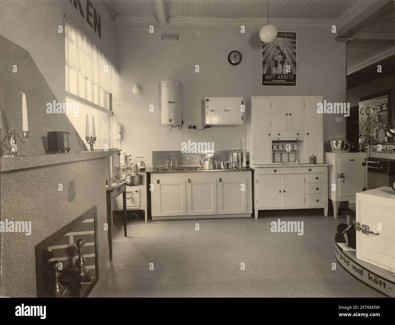 L'edificio e la messa in servizio a Västerås nel 1933. Elettricità e gas. Foto Stock