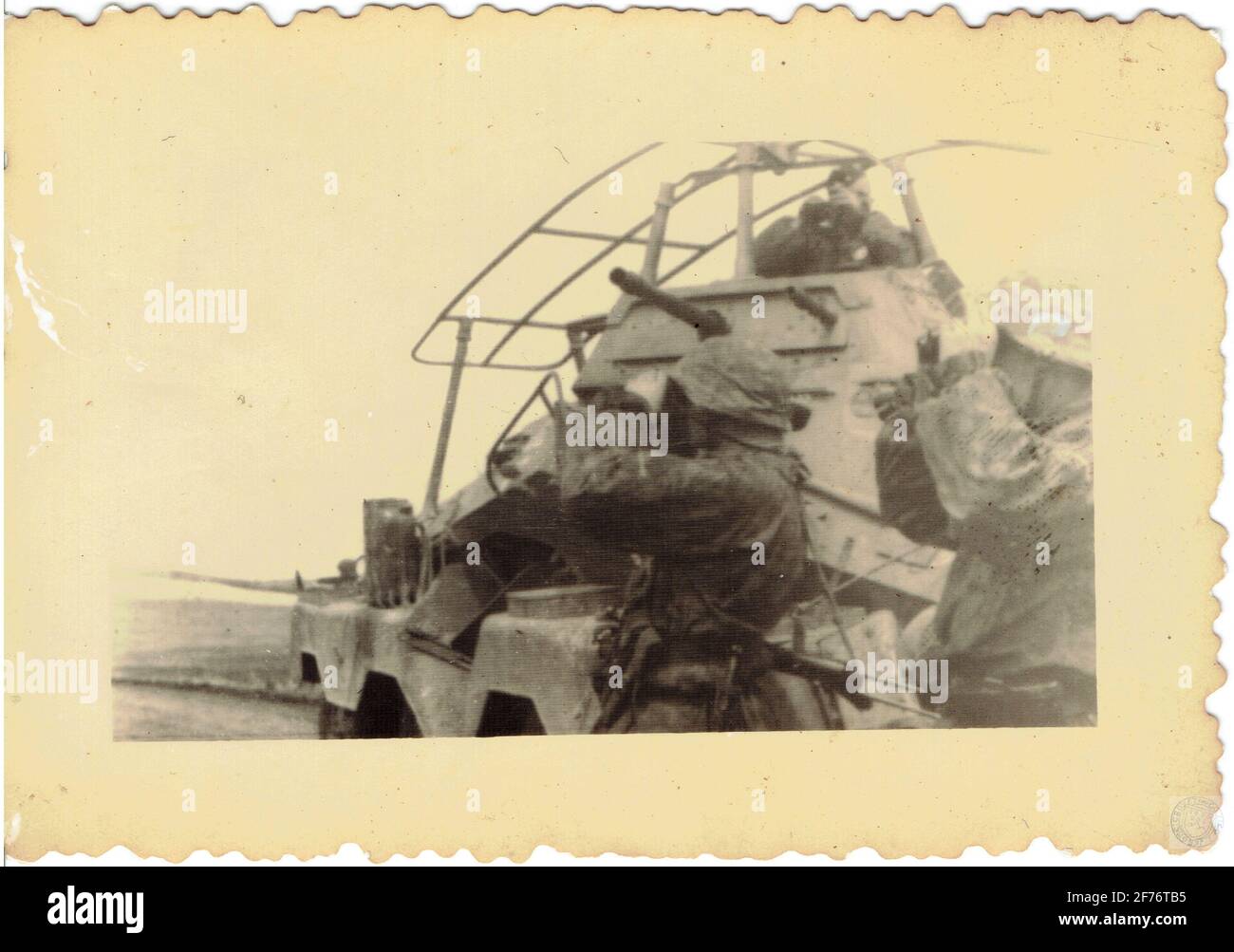 SdKfz 231 de la waffen SS lors de la campagne De 1940 IT Francia Foto Stock