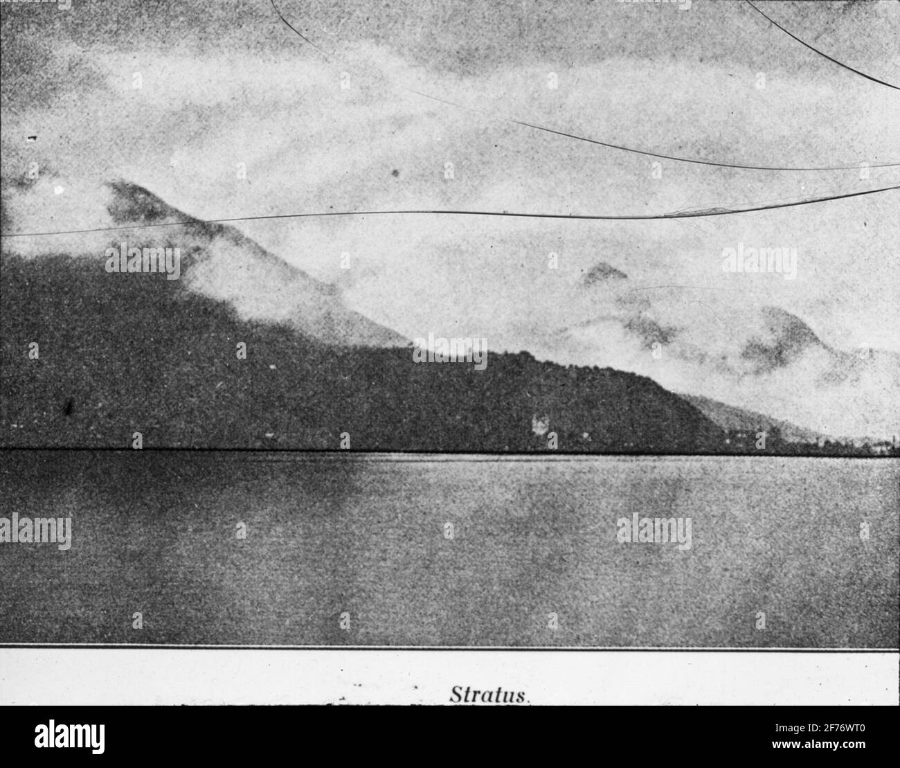 Immagine Skiopticone con motivi che muovono diversi tipi di nuvole.strato. Foto Stock