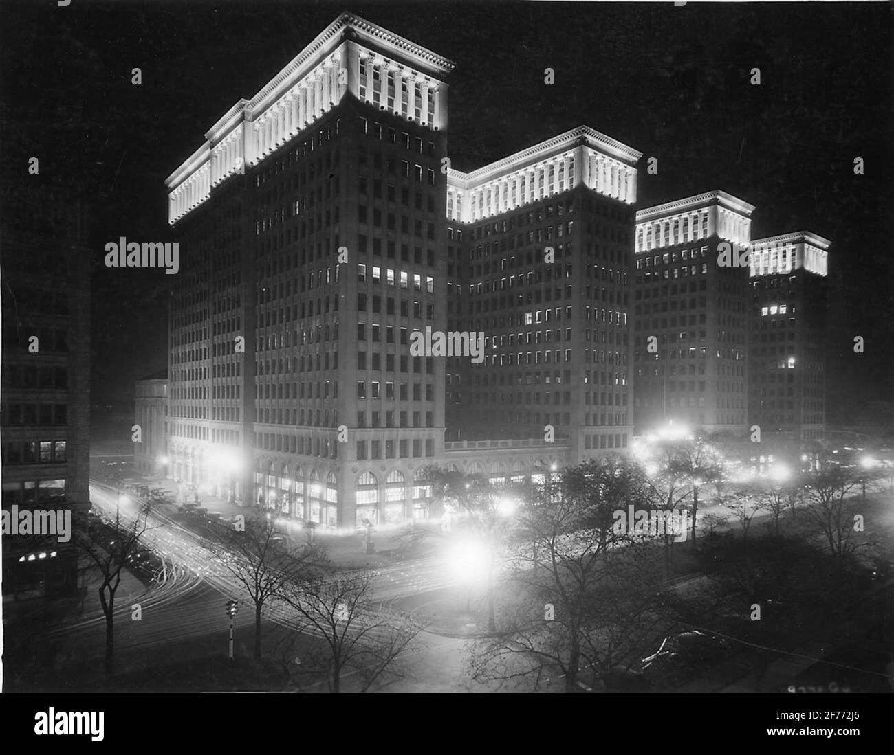 General Motors Building Detroit. Foto Stock