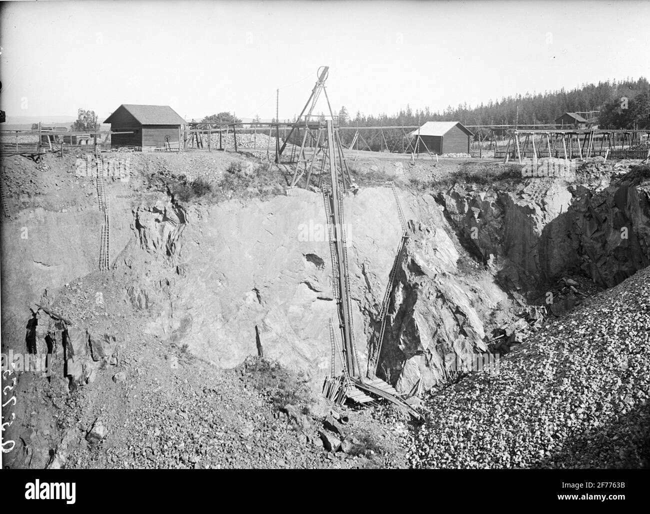 Miniera di Bispberg, 1893. Foto Stock