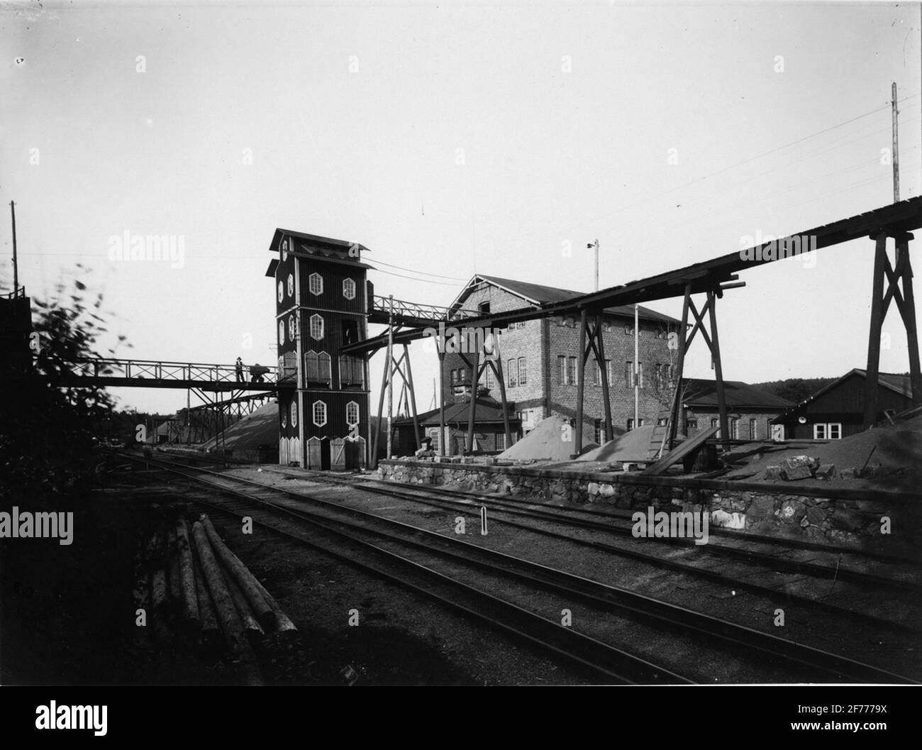 L'impianto di arricchimento della miniera di Åsberg. Foto Stock