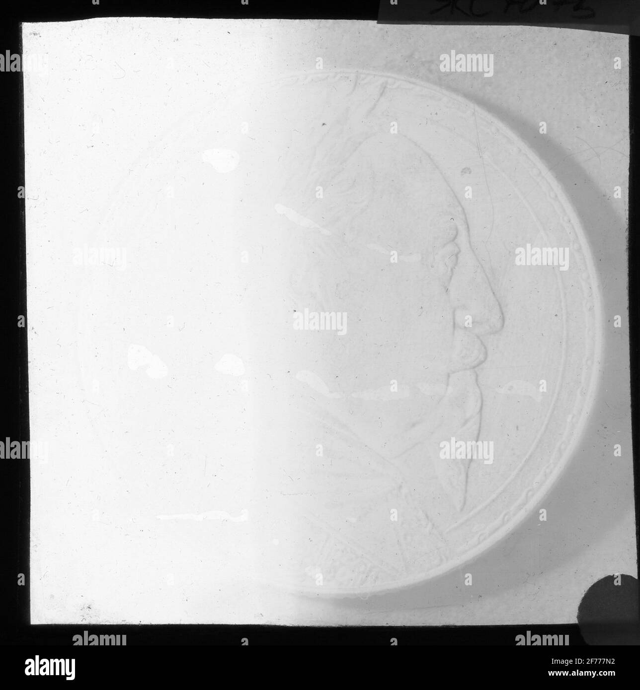 Immagine Skiopticon del Dipartimento di Fotografia del Royal Institute of Technology. Utilizzo da parte del professor Helmer Bäckström come materiale didattico. Bäckström è stato il primo professore svedese di fotografia al Royal Institute of Technology di Stoccolma 1948-1958.Moin Foto Stock
