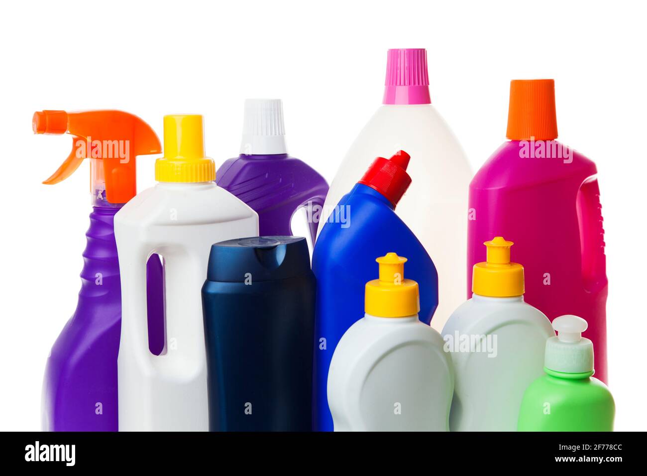 Più prodotti per la pulizia della casa Foto Stock