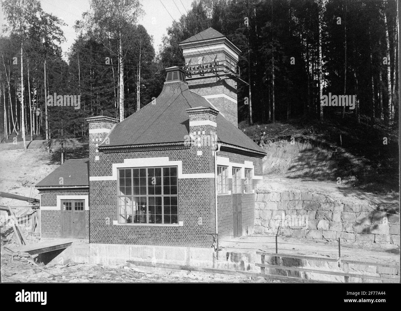 La centrale elettrica ai mulini in fiore a Värmland. Azienda Florback. Foto Stock