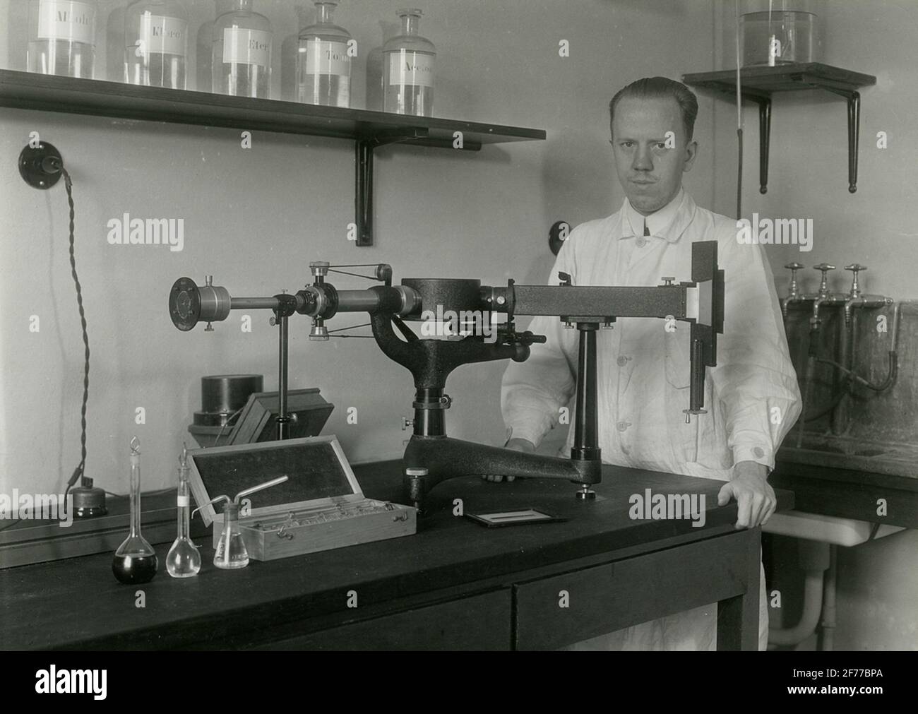 Laboratorio di Manne Siegbahn all'Università di Stoccolma. Foto Stock